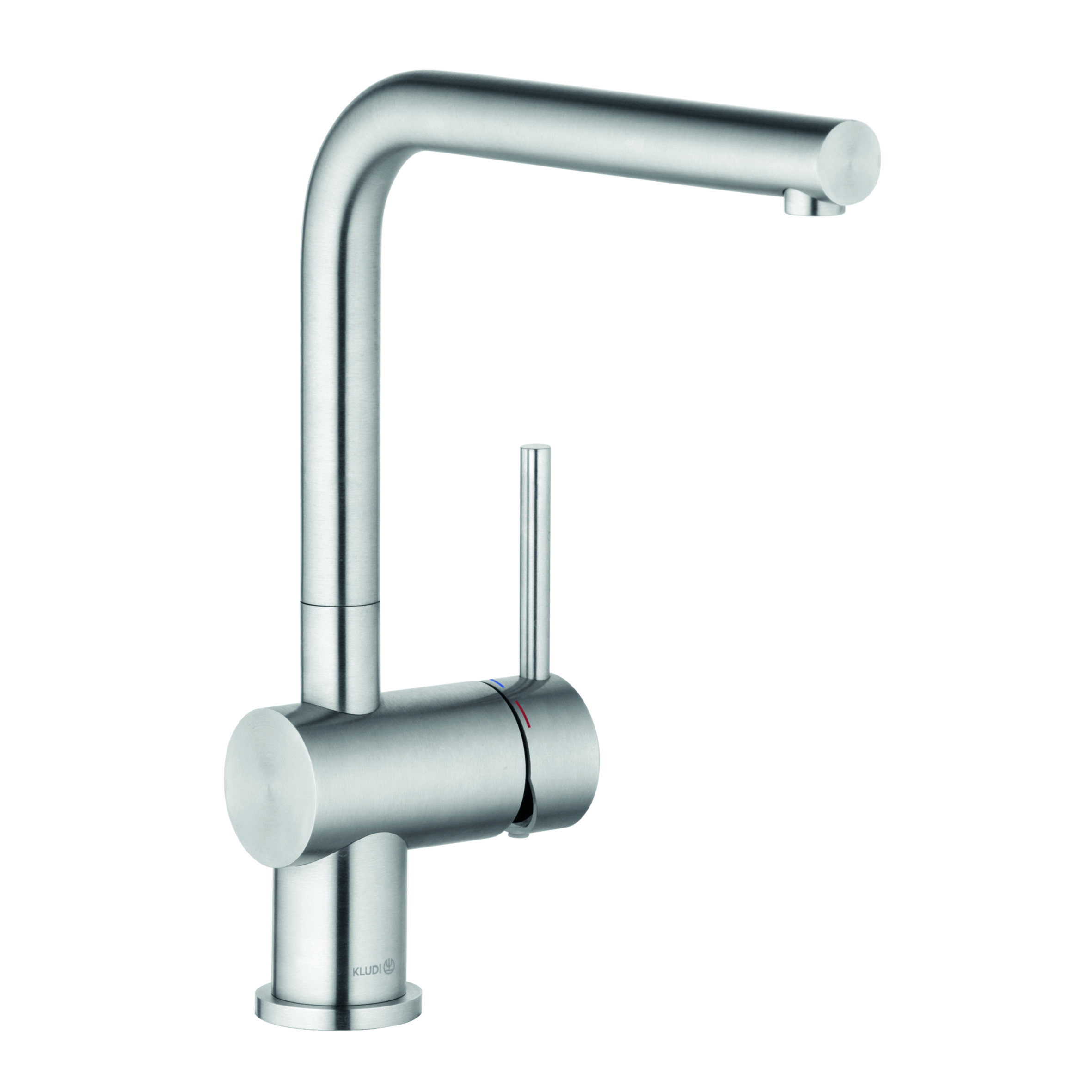 Kludi L Steel grifo de cocina de pie acero inoxidable 45803F877