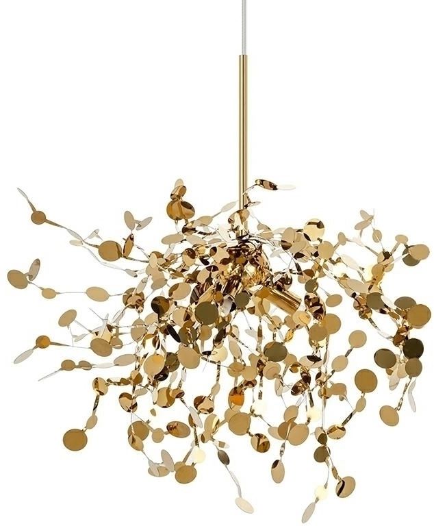 King Home Monete lámpara colgante 3x40 W oro JD8653-1.GOLD