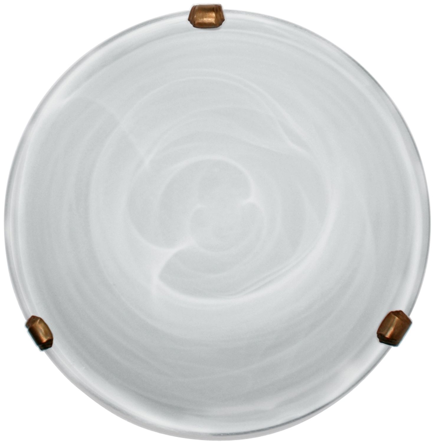 Candellux Duna plafón 1x60 W blanco-pátina 13-38701