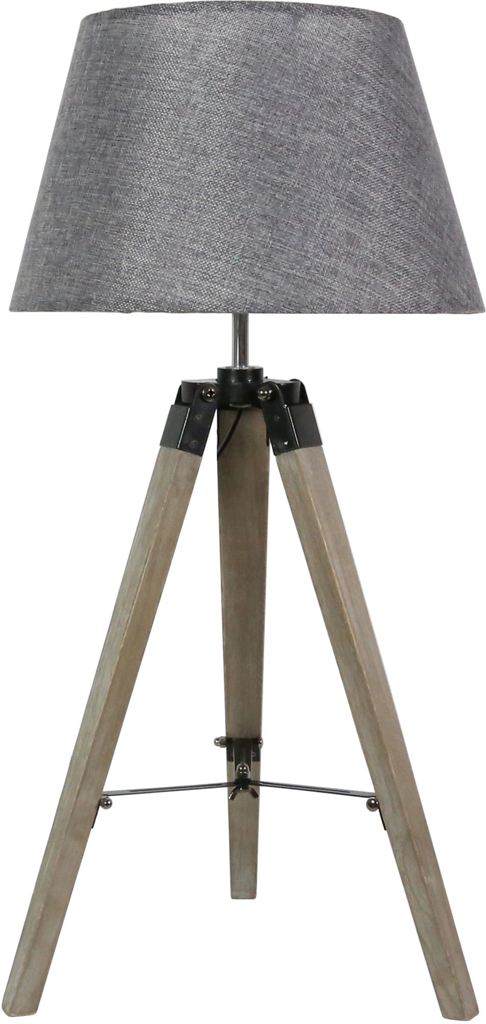 Candellux Lugano lámpara de sobremesa 1x60 W gris-madera 41-31150