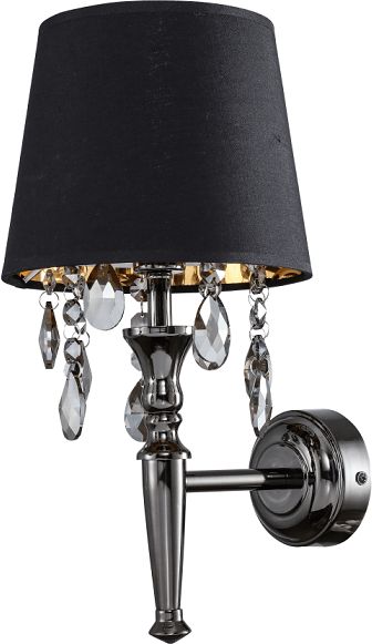 Light Prestige Vigo lámpara de pared 1x40 W negro-cromo LP-0412/1WBK