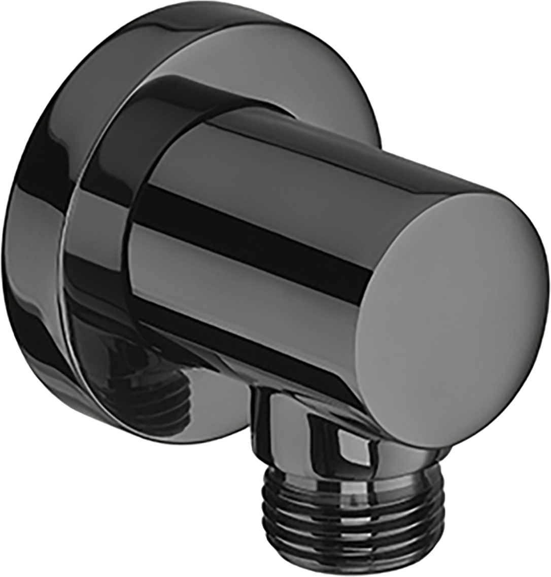 Roca Aqua codo de conexión a pared negro A5B1450NM0