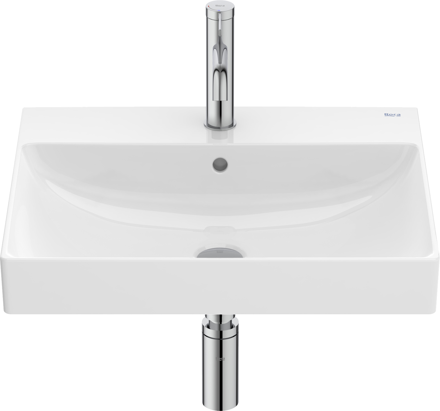 Roca Ona lavabo 55x46 cm rectangular clásico blanco A327685S00