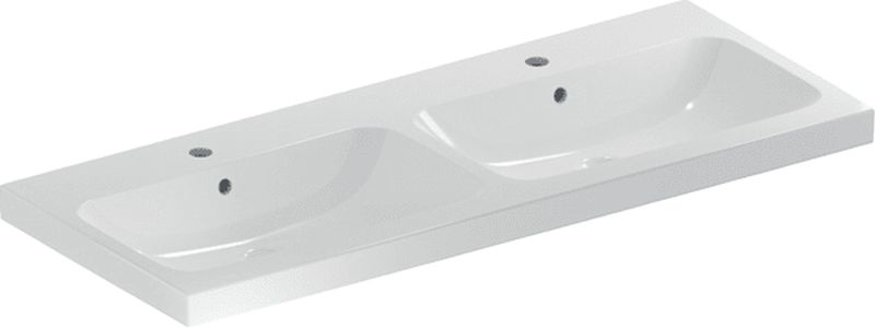 Geberit iCon lavabo 120x48 cm rectangular para mueble-doble blanco brillante 501.838.00.1