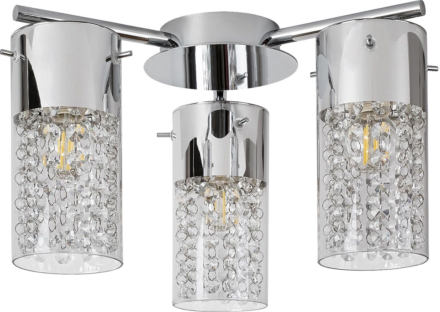 Rabalux Niagara lámpara de techo 3x40 W cromo-transparente 2195
