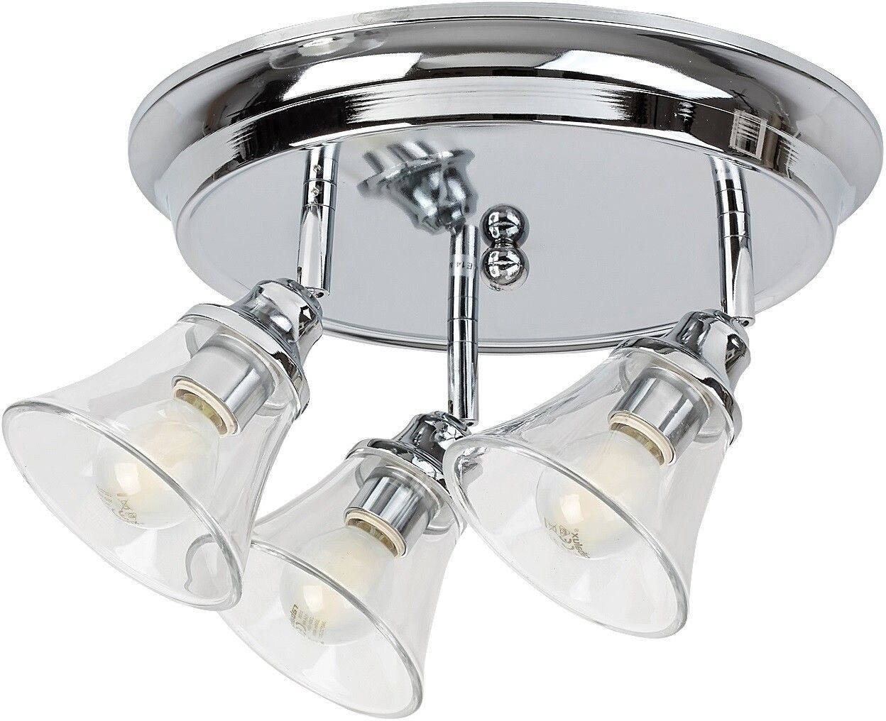 Rabalux Antoine lámpara de techo 3x40 W cromo-transparente 3210