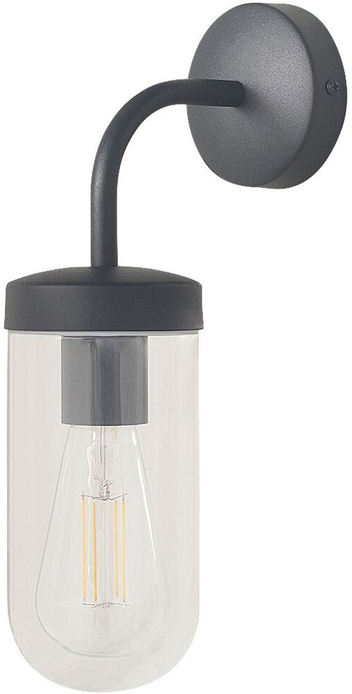 Rabalux Yago lámpara de pared 1x60 W negro-transparente 3310