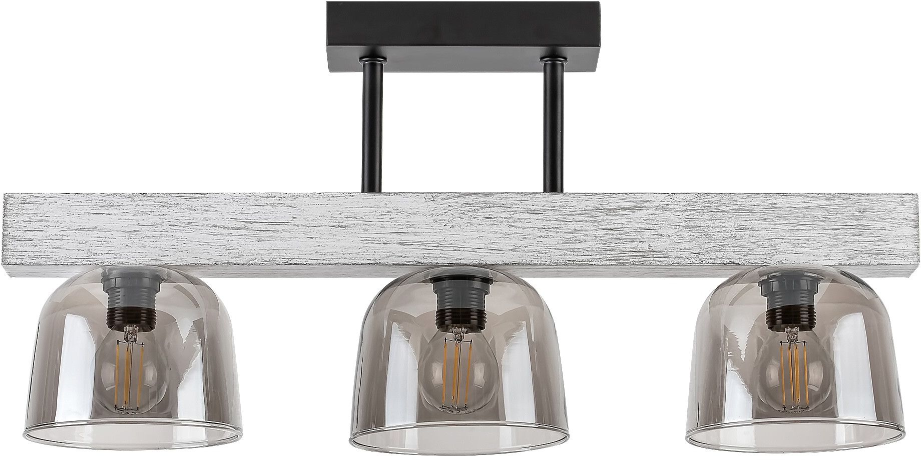 Rabalux Cardamom lámpara de techo 3x40 W ahumado-madera 3119