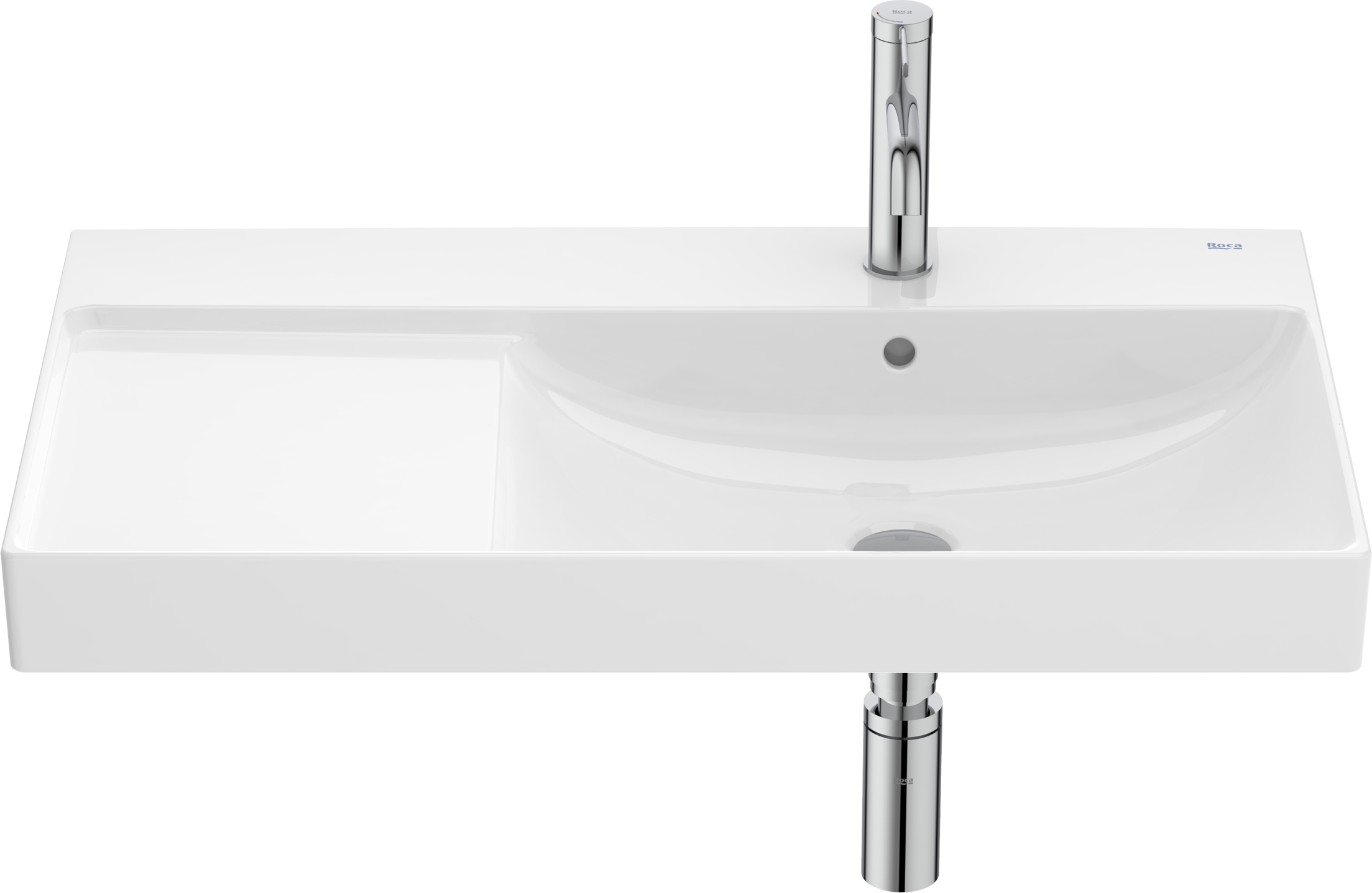 Roca Ona lavabo 80x46 cm rectangular clásico blanco A327688S00