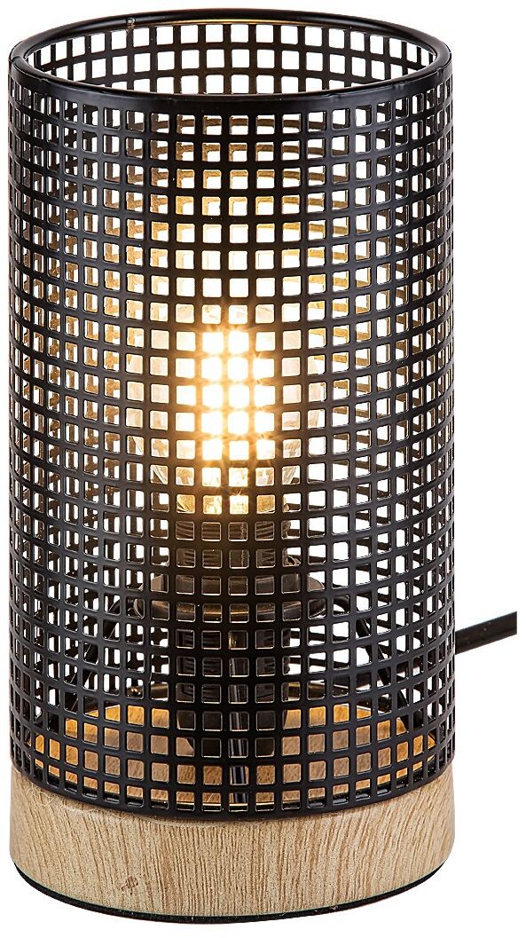 Rabalux Boogie lámpara de sobremesa 1x25 W negro-madera 3180