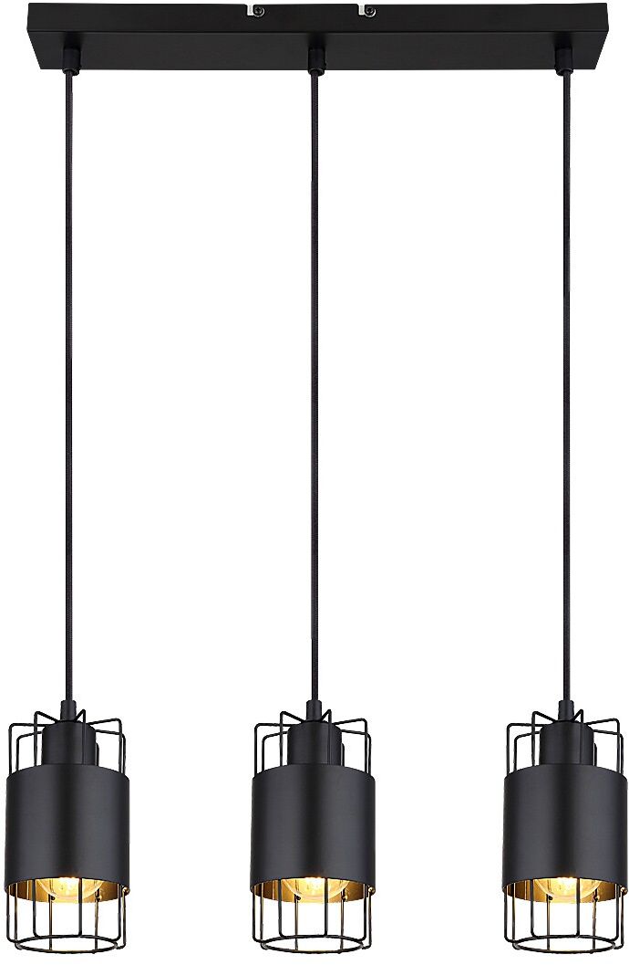 Rabalux Dimitri lampa wisząca 3x40W czarna 3126