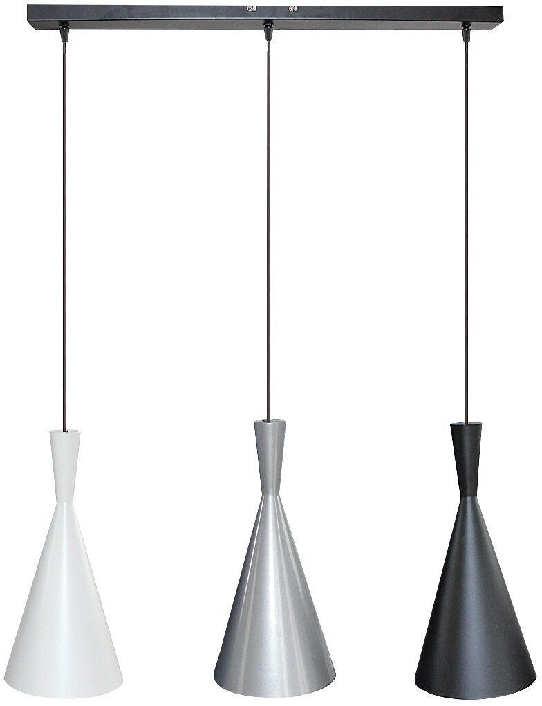 Rabalux Trincola lámpara colgante 3x40 W blanco-negro-plata 5312