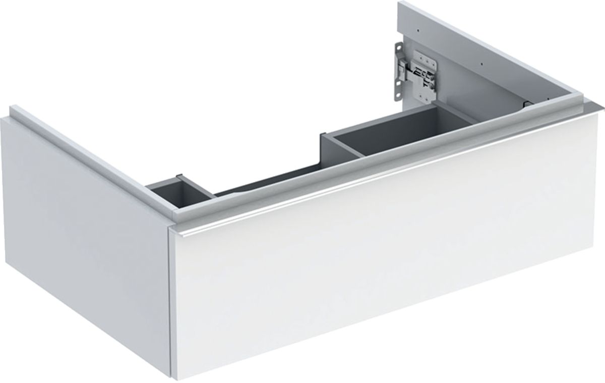 Geberit iCon armario 74x47.6x24.7 cm suspendido, para lavabo blanco-cromo 502.311.01.2