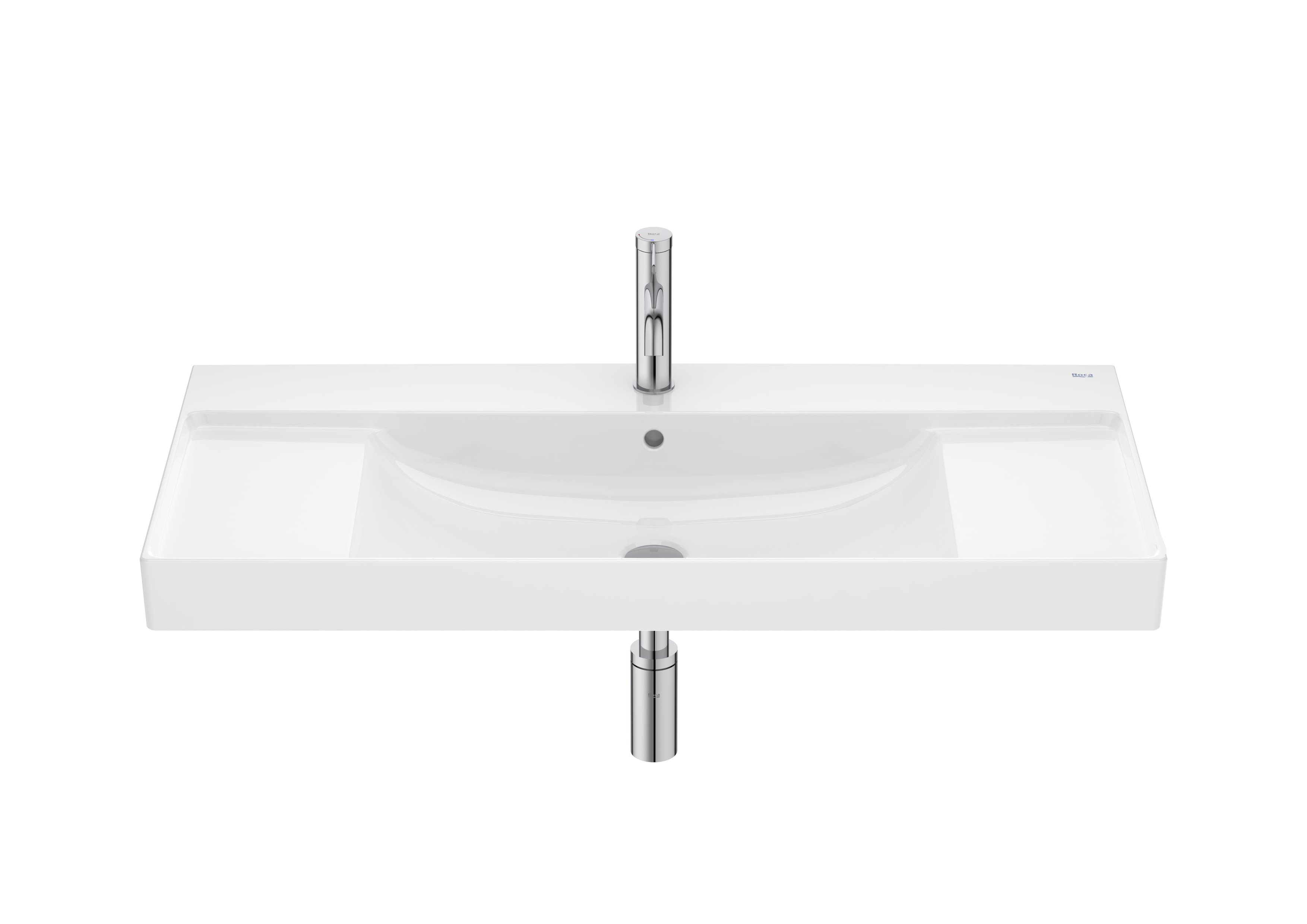 Roca Ona lavabo 100x46 cm rectangular clásico blanco A32768A000