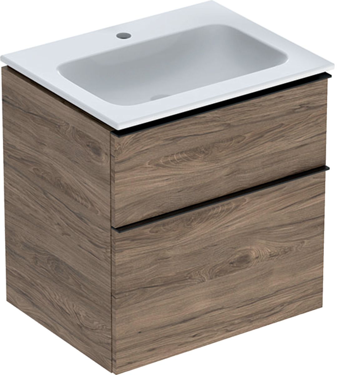 Geberit iCon lavabo con mueble 60 cm nogal 502.335.JR.1