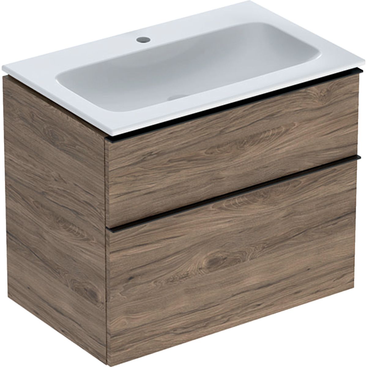 Geberit iCon lavabo con mueble 75 cm nogal 502.336.JR.1