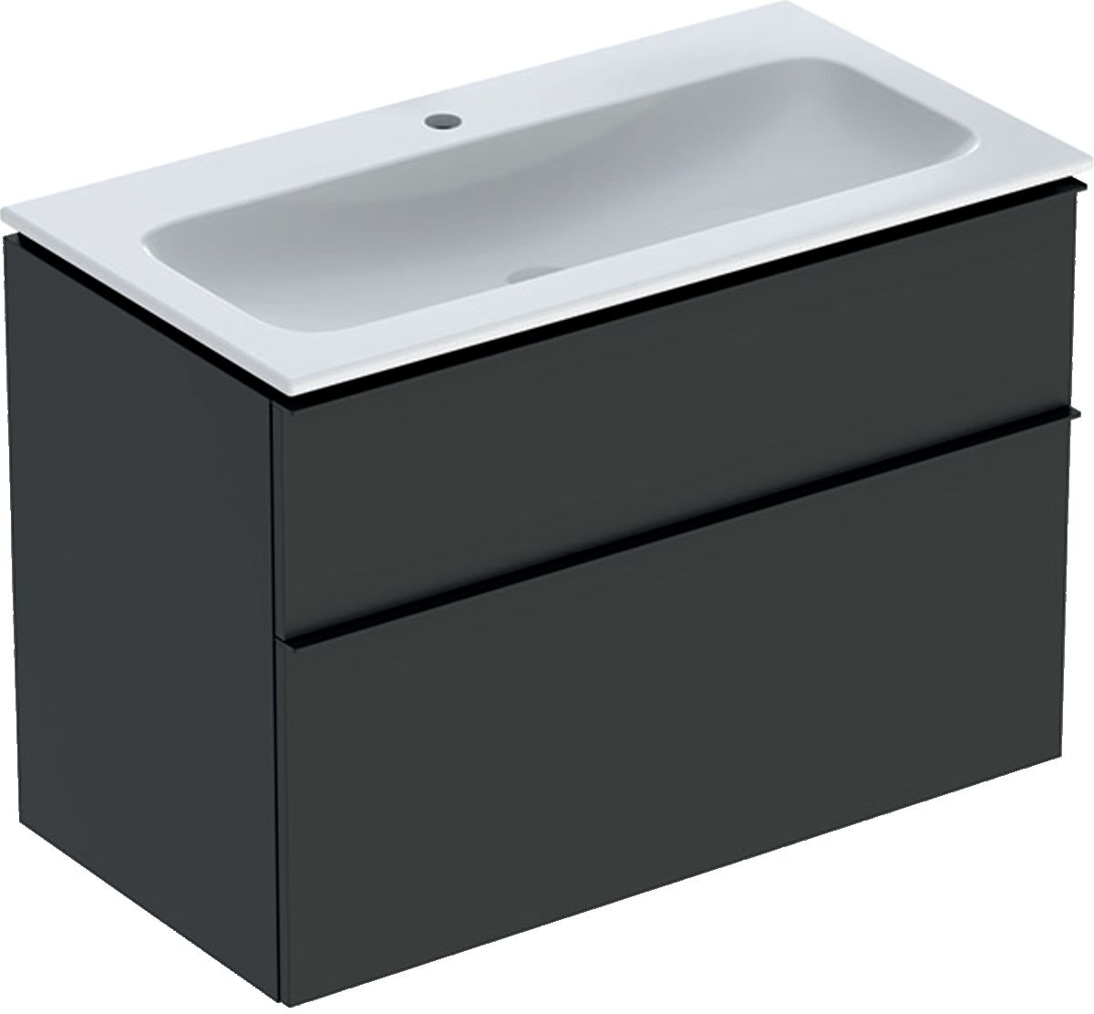 Geberit iCon lavabo con mueble 90 cm grafito 502.337.JK.1