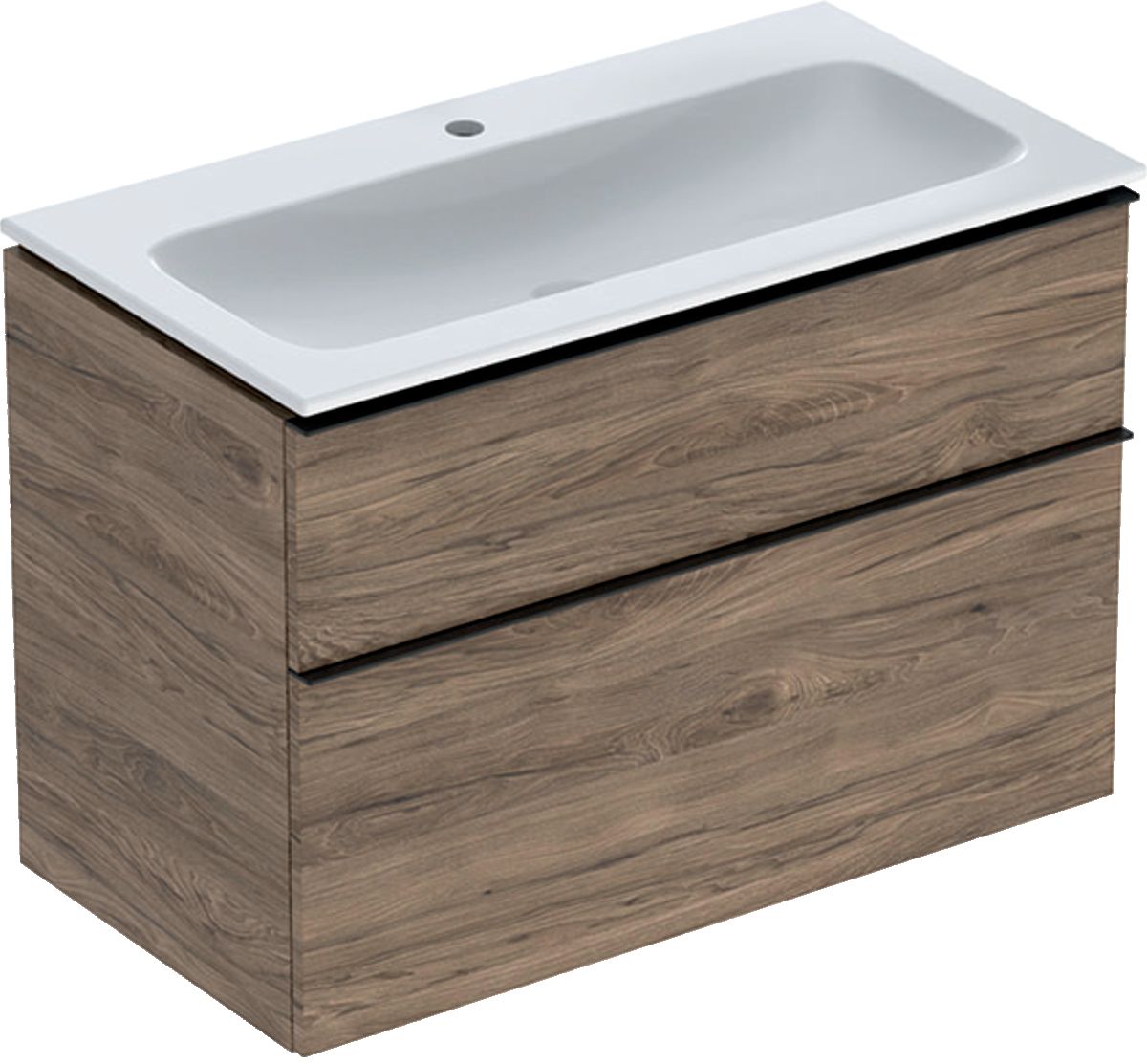 Geberit iCon lavabo con mueble 90 cm nogal 502.337.JR.1