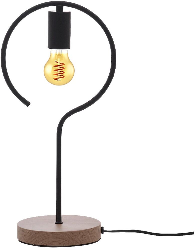 Rabalux Rufin lámpara de sobremesa 1x40 W negro-madera 3220