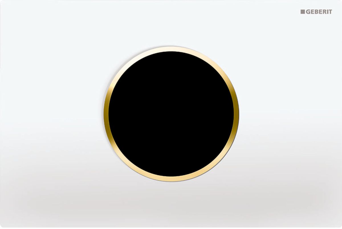 Geberit Sigma botón de descarga para WC blanco-oro 115.907.KK.6