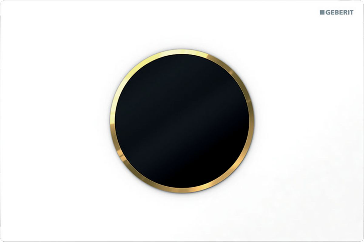 Geberit Sigma botón de descarga para WC blanco-oro 115.908.KK.6