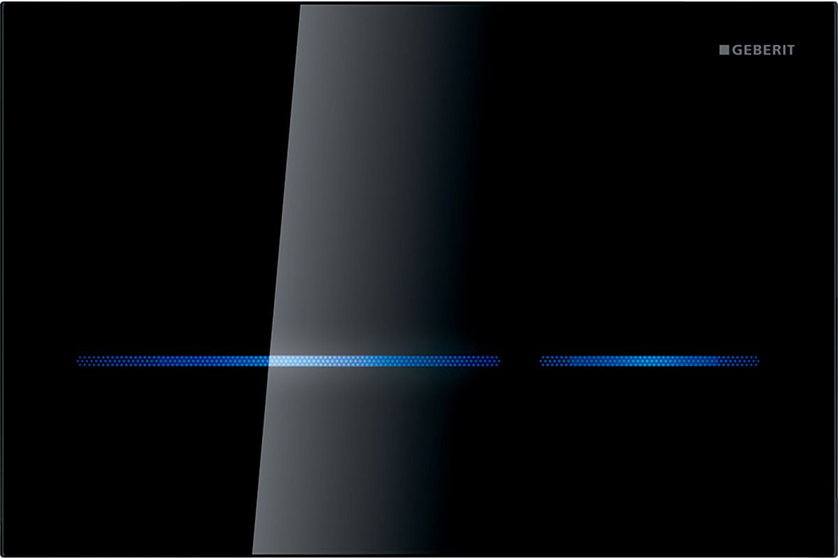 Geberit Sigma80 botón de descarga para WC negro 116.092.SG.6