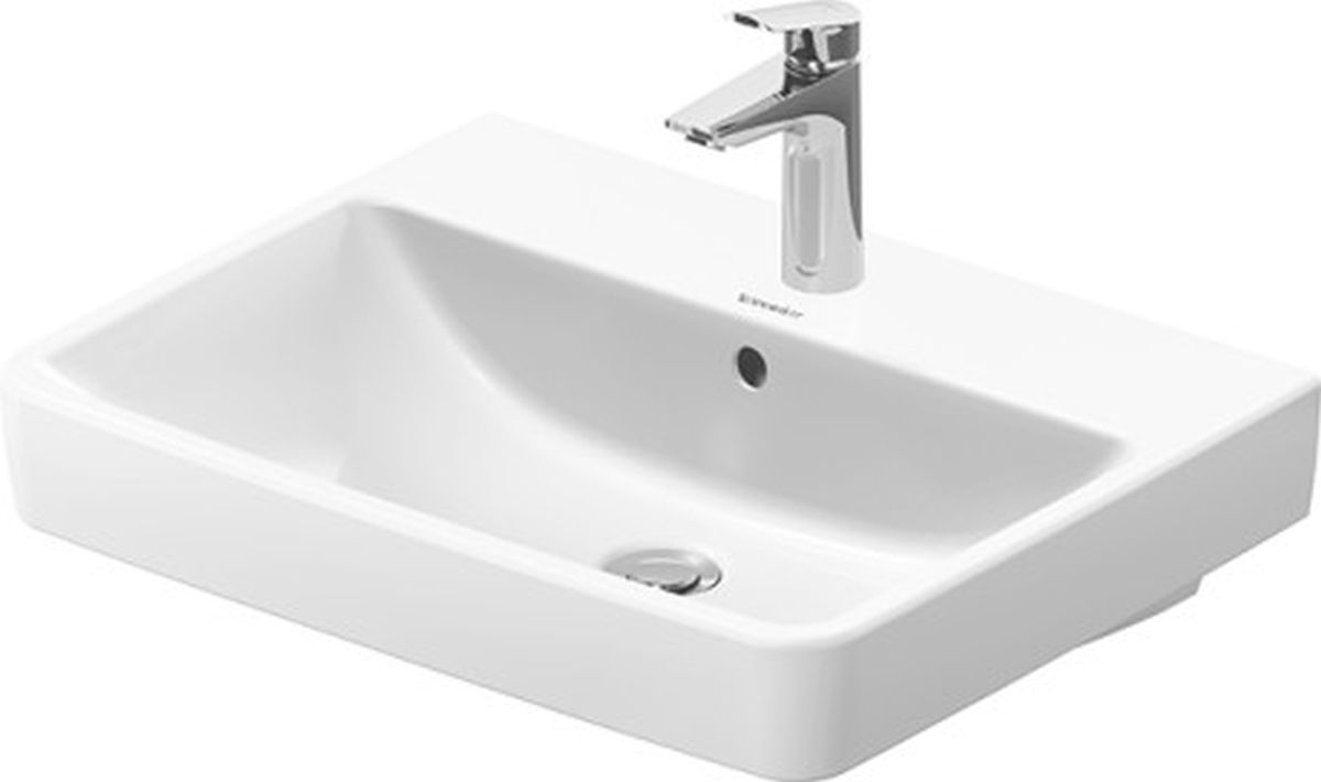 Duravit No. 1 lavabo 60x46 cm rectangular para mueble blanco 23756000002