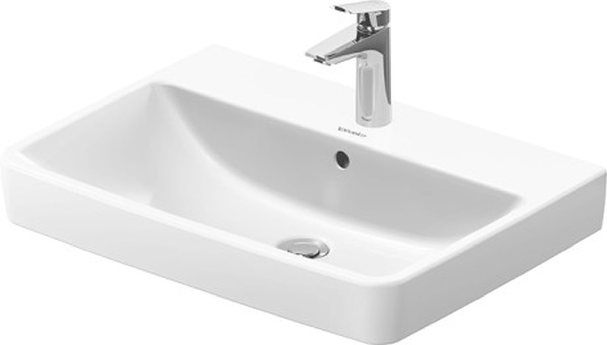 Duravit No. 1 lavabo 65x46 cm rectangular para mueble blanco 23756500002