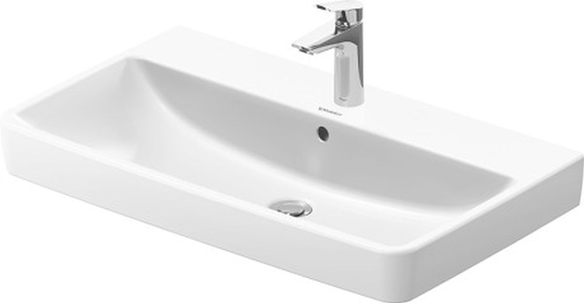 Duravit No. 1 lavabo 80x46 cm rectangular para mueble blanco 23758000002