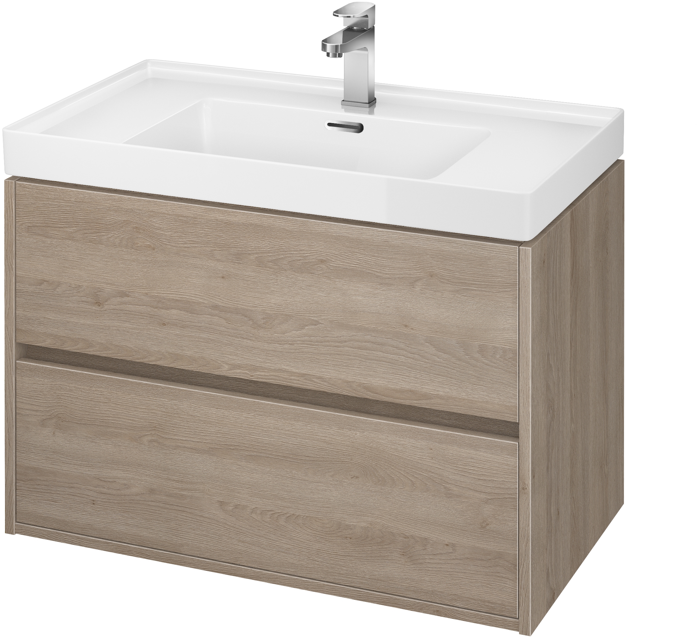 Conjunto armario Cersanit Crea S924-009, lavabo Cersanit Crea K114-017