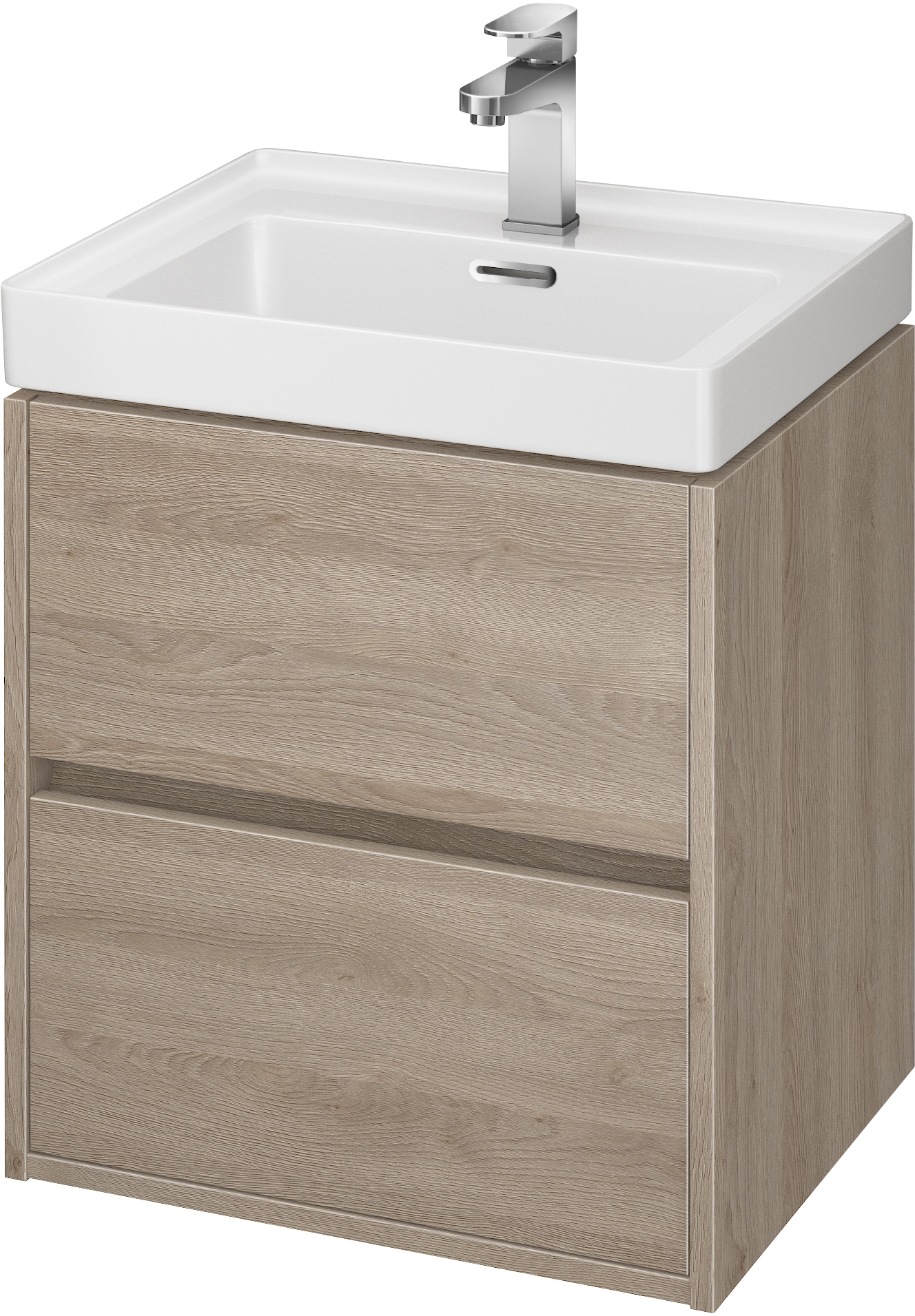 Conjunto armario Cersanit Crea S924-007, lavabo Cersanit Crea K114-005