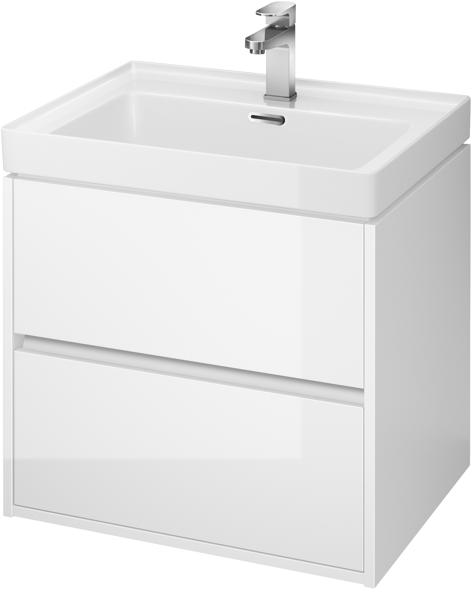 Conjunto armario Cersanit Crea S924-003, lavabo Cersanit Crea K114-006