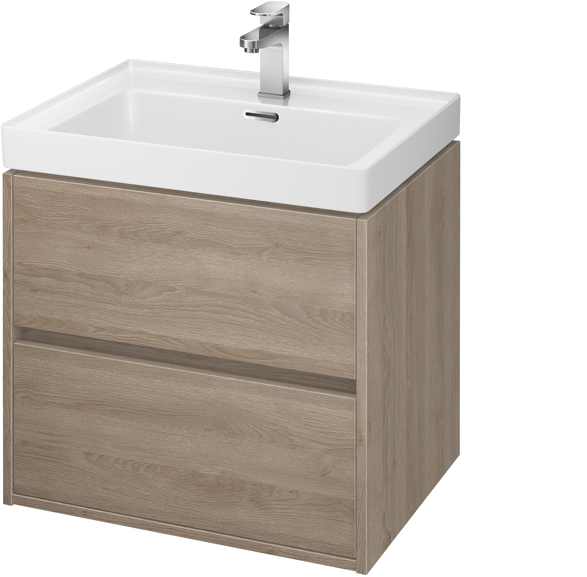 Conjunto armario Cersanit Crea S924-008, lavabo Cersanit Crea K114-006