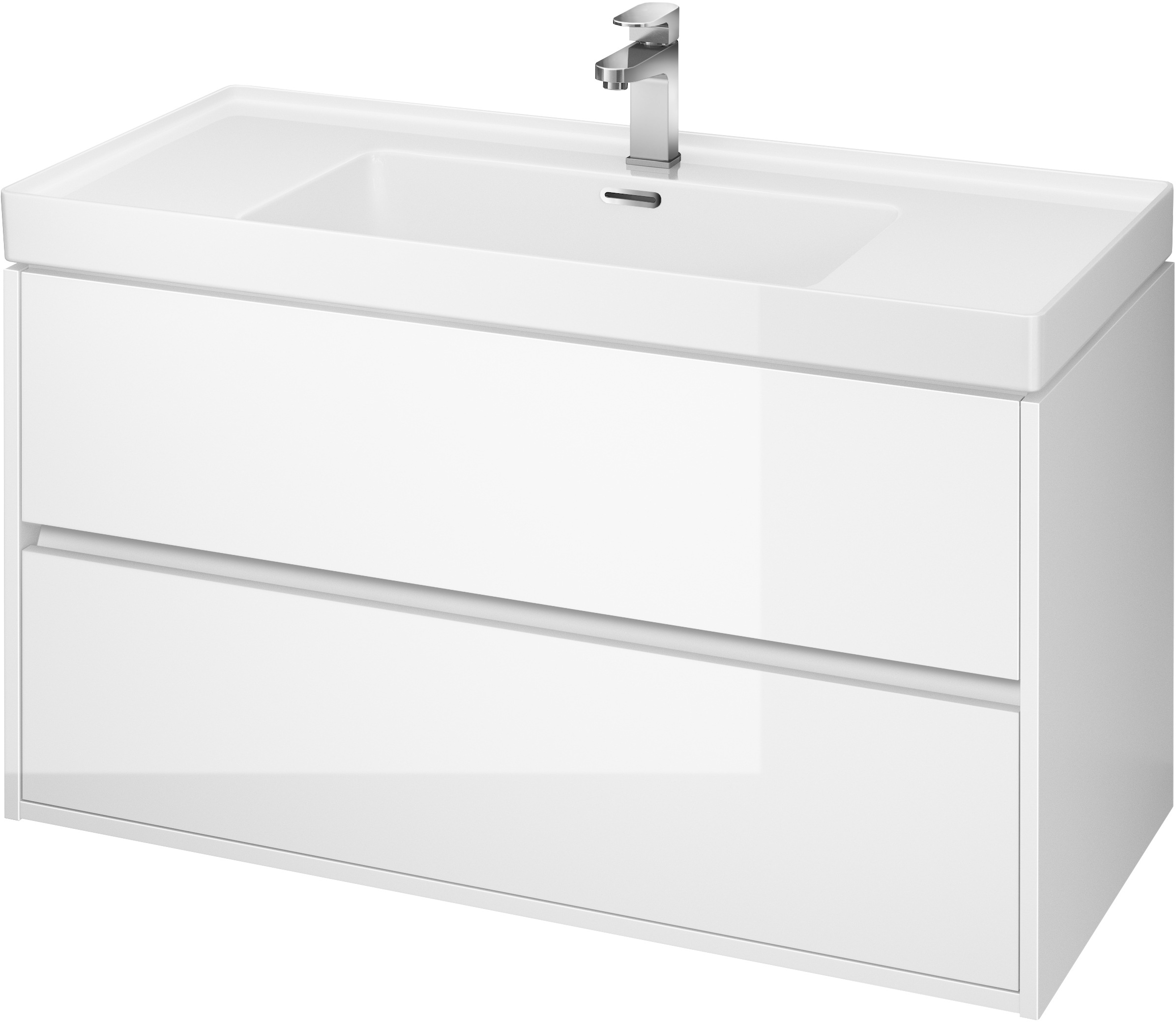 Conjunto armario Cersanit Crea S924-021, lavabo Cersanit Crea K114-018