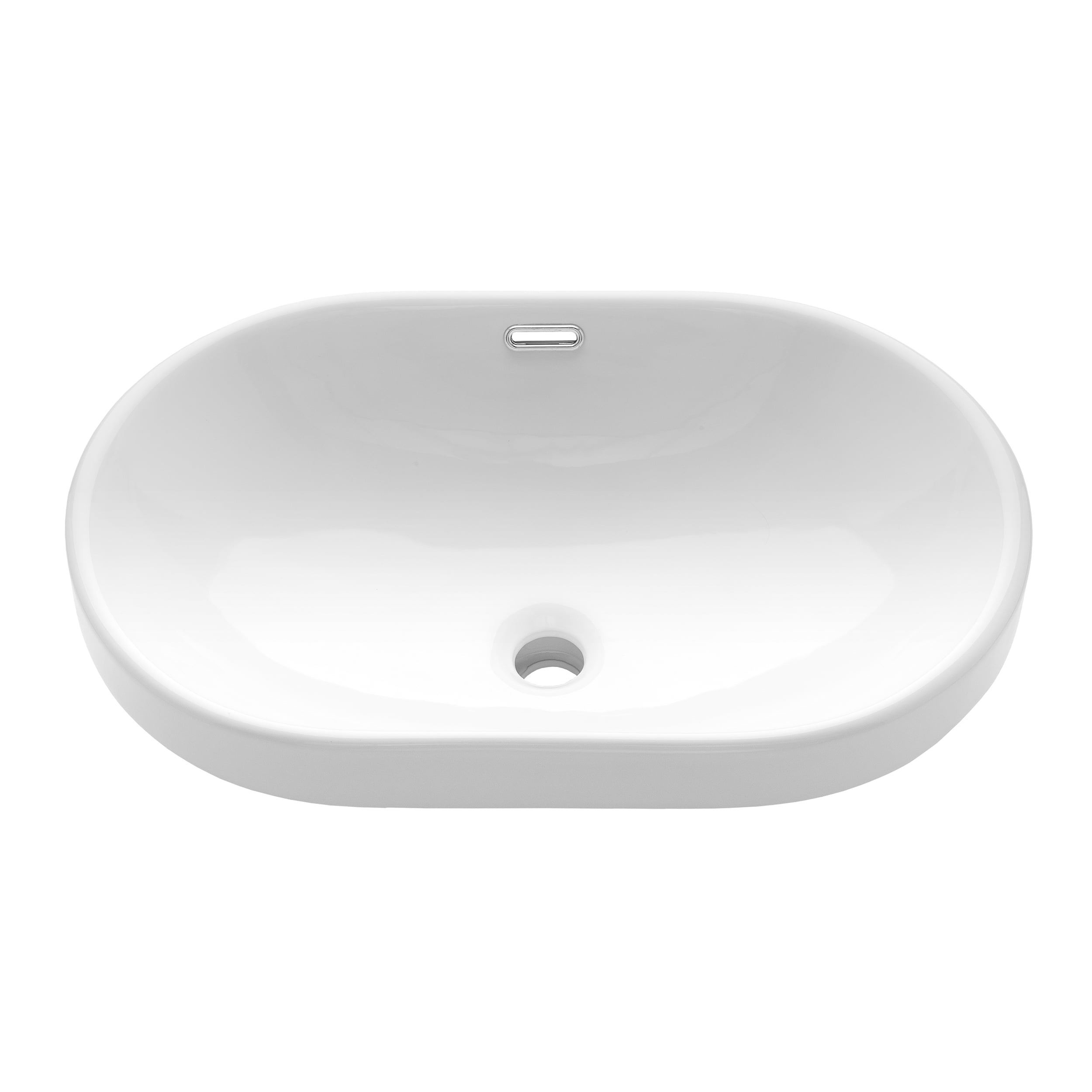 Invena Egina lavabo 60x40 cm oval empotrado blanco CE-52-060