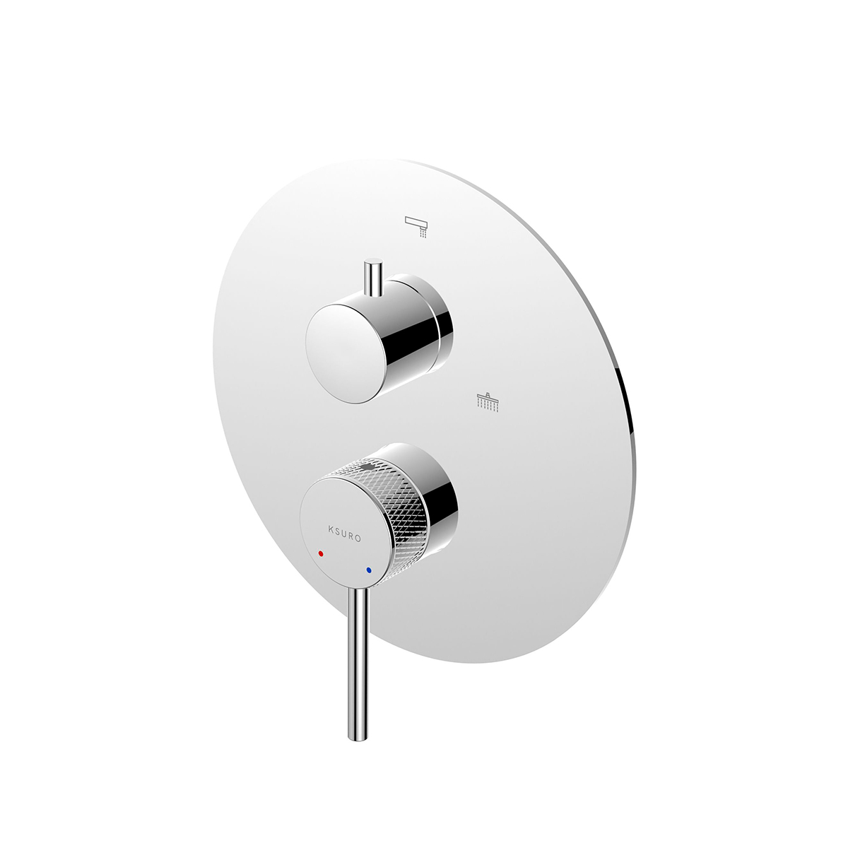 Ksuro 01 grifo de bañera y ducha empotrado cromo 13002010