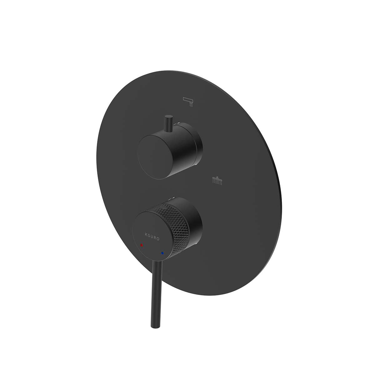 Ksuro 01 grifo de bañera y ducha empotrado negro 13002030