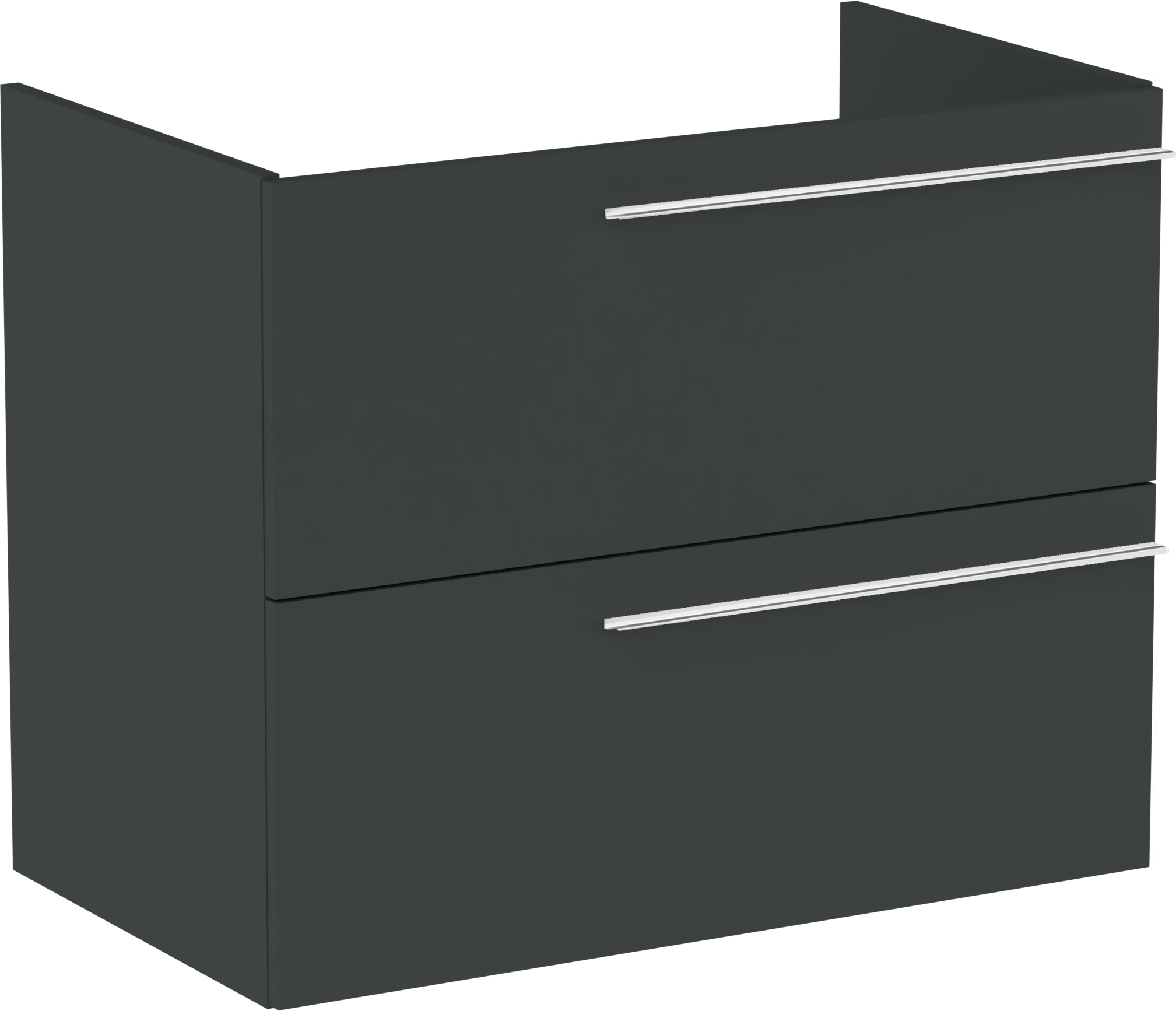 Roca Ella armario 78.5x44.6x63.5 cm suspendido, para lavabo negro A857770531