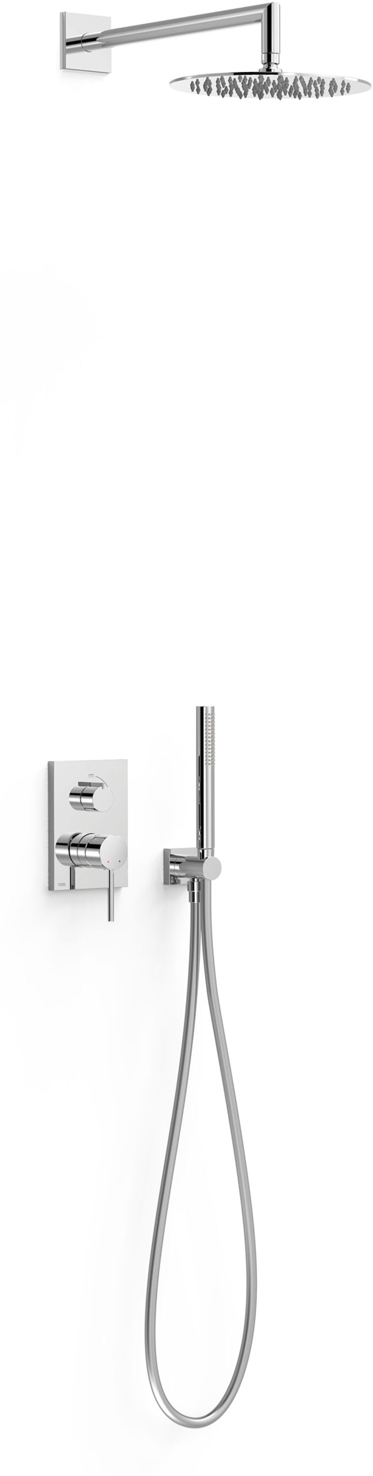 Tres Max-Tres conjunto de ducha empotrado cromo 06228004