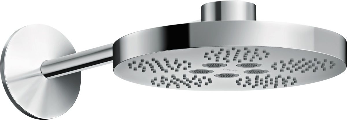 Axor One brazo de ducha con efecto lluvia 28x28 cm circular cromo 48492000