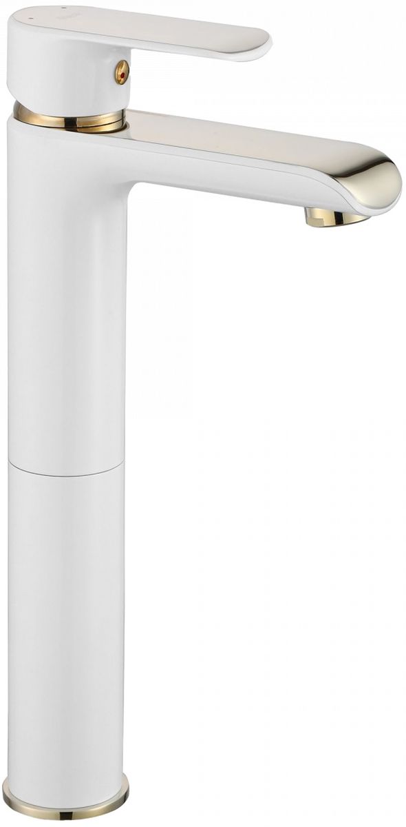Rea Bloom grifo para lavabo de pie blanco-oro REA-B9931