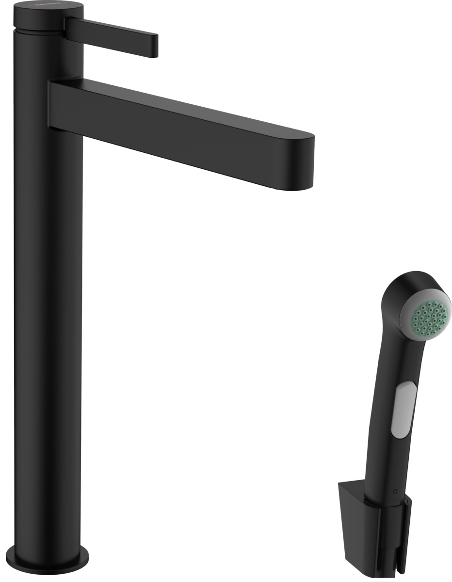 Hansgrohe Finoris grifo para lavabo de pie negro 76220670