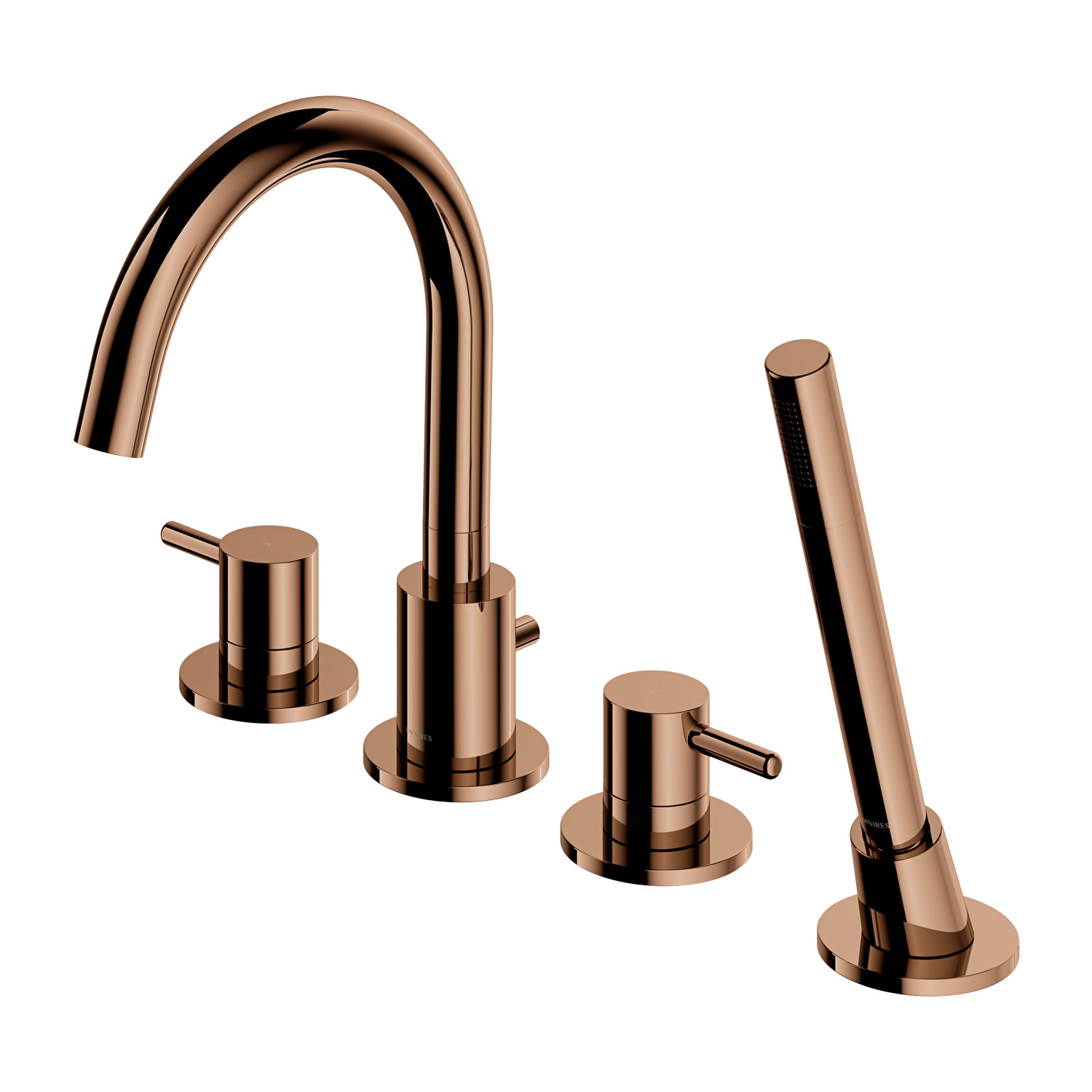 Omnires Y grifo de bañera y ducha en bañera cobre Y1232CP