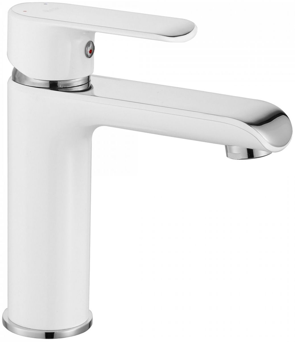 Rea Bloom grifo para lavabo de pie cromo-blanco REA-B9915