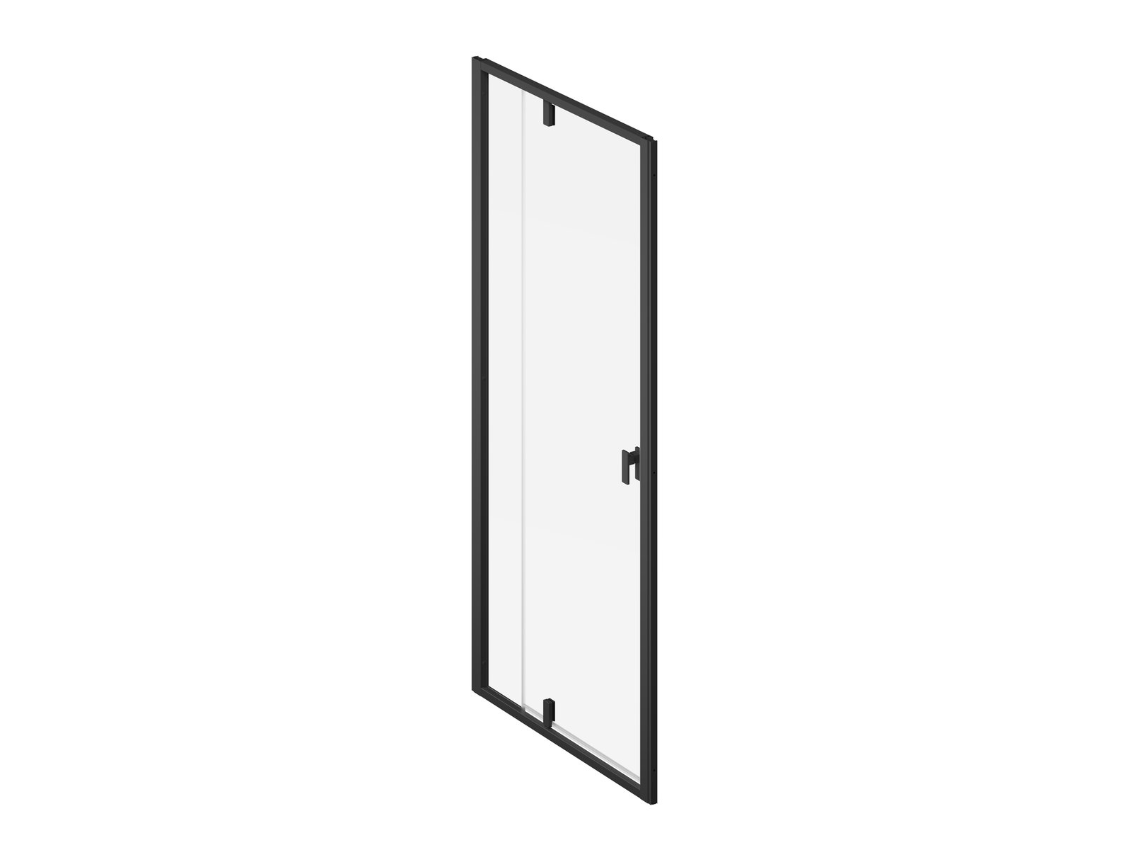 Ravak Nexty puerta de ducha 120 cm oscilante negro mate/vidrio transparente 03OG0300Z1