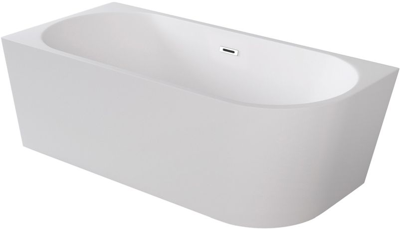Besco Zoya bañera de pared 170x80 cm rectangular blanco #WAS-170-ZLB