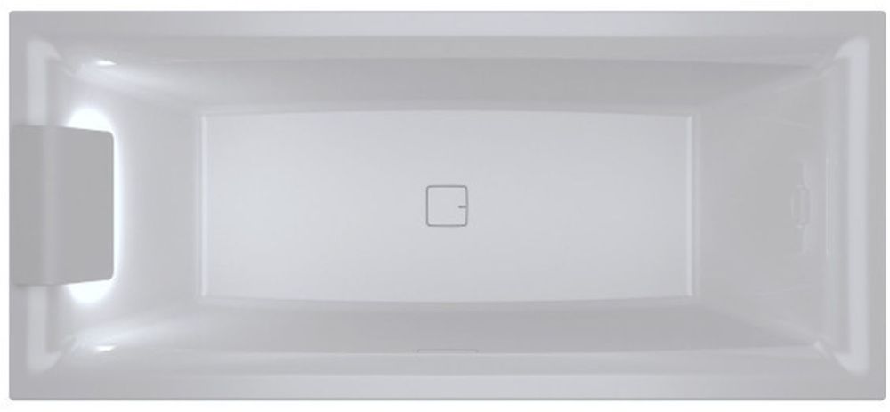 Riho Still Square LED bañera rectangular 170x75 cm blanco B100004005