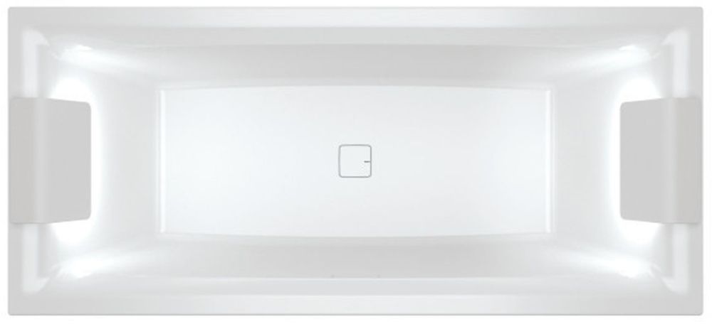 Riho Still Square LED bañera rectangular 170x75 cm blanco B100005005
