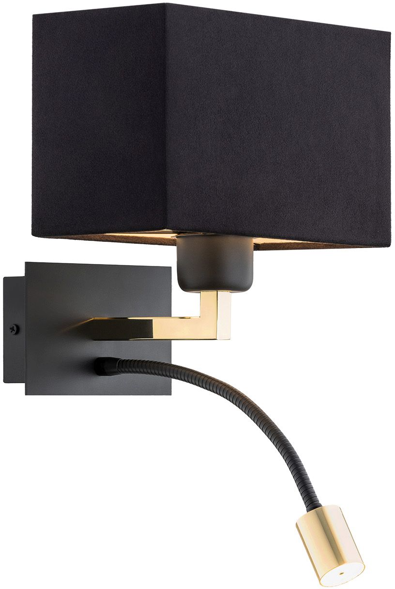 Argon Bill lámpara de pared 2x15 W negro-latón 1042