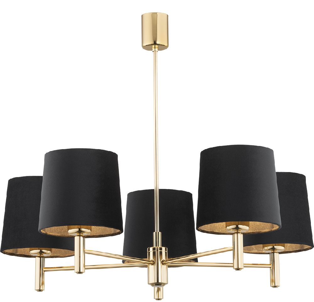 Argon Ponte Plus lámpara de techo 5x15 W negro-latón 2107